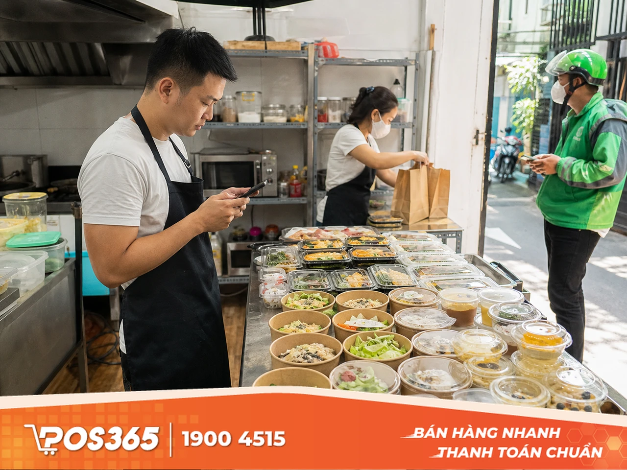 Kinh doanh bếp trên mây bán qua ứng dụng