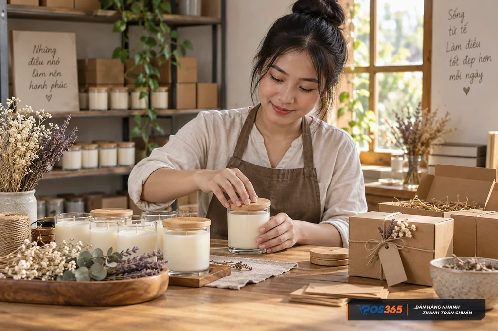 Kinh doanh nến thơm và đồ thủ công