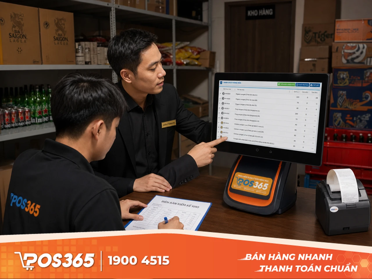 Lập biên bản kiểm kê, ký duyệt và cân bằng kho
