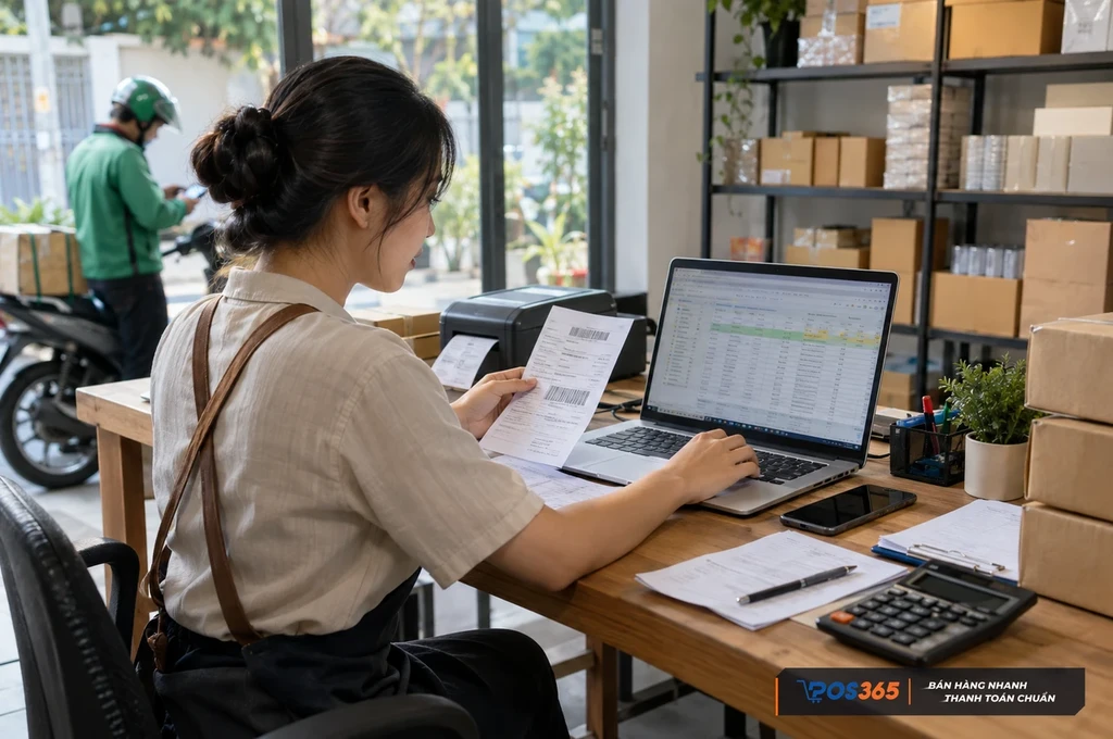 Lưu trữ chứng từ giao nhận và đối chiếu tồn kho định kỳ