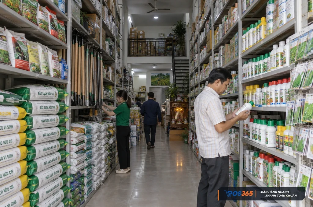 Mẫu 4: Mẫu thiết kế cửa hàng sâu hẹp tối ưu chiều cao