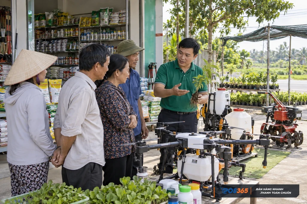 Mẫu 7: Cửa hàng có khu vực trải nghiệm và demo ngoài trời