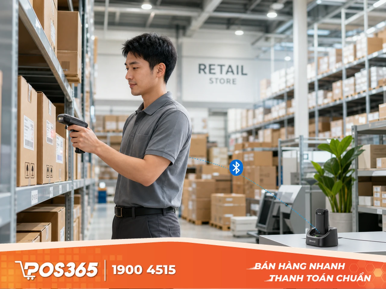 Máy đọc mã vạch Bluetooth Delfi M71