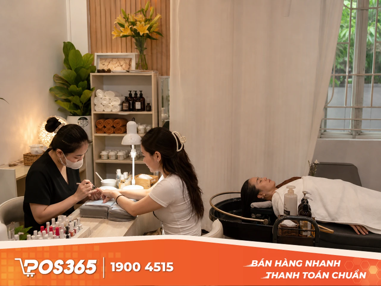 Mở tiệm làm nail, spa mini hoặc gội đầu