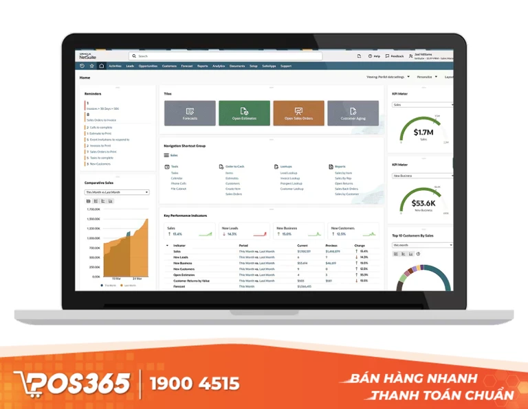 NetSuite CRM - Hệ thống cao cấp cho thương mại điện tử quy m&ocirc; lớn