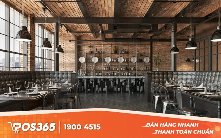Nhà hàng phong cách công nghiệp (Industrial)