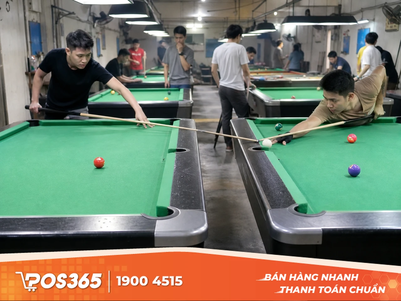 Nhồi nhét quá nhiều bàn bida trong không gian hẹp