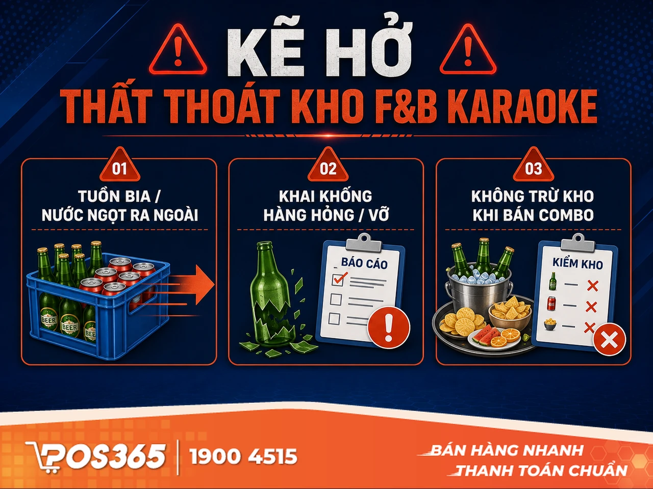 Những kẽ hở khiến kho bia, nước ngọt quán karaoke dễ bốc hơi