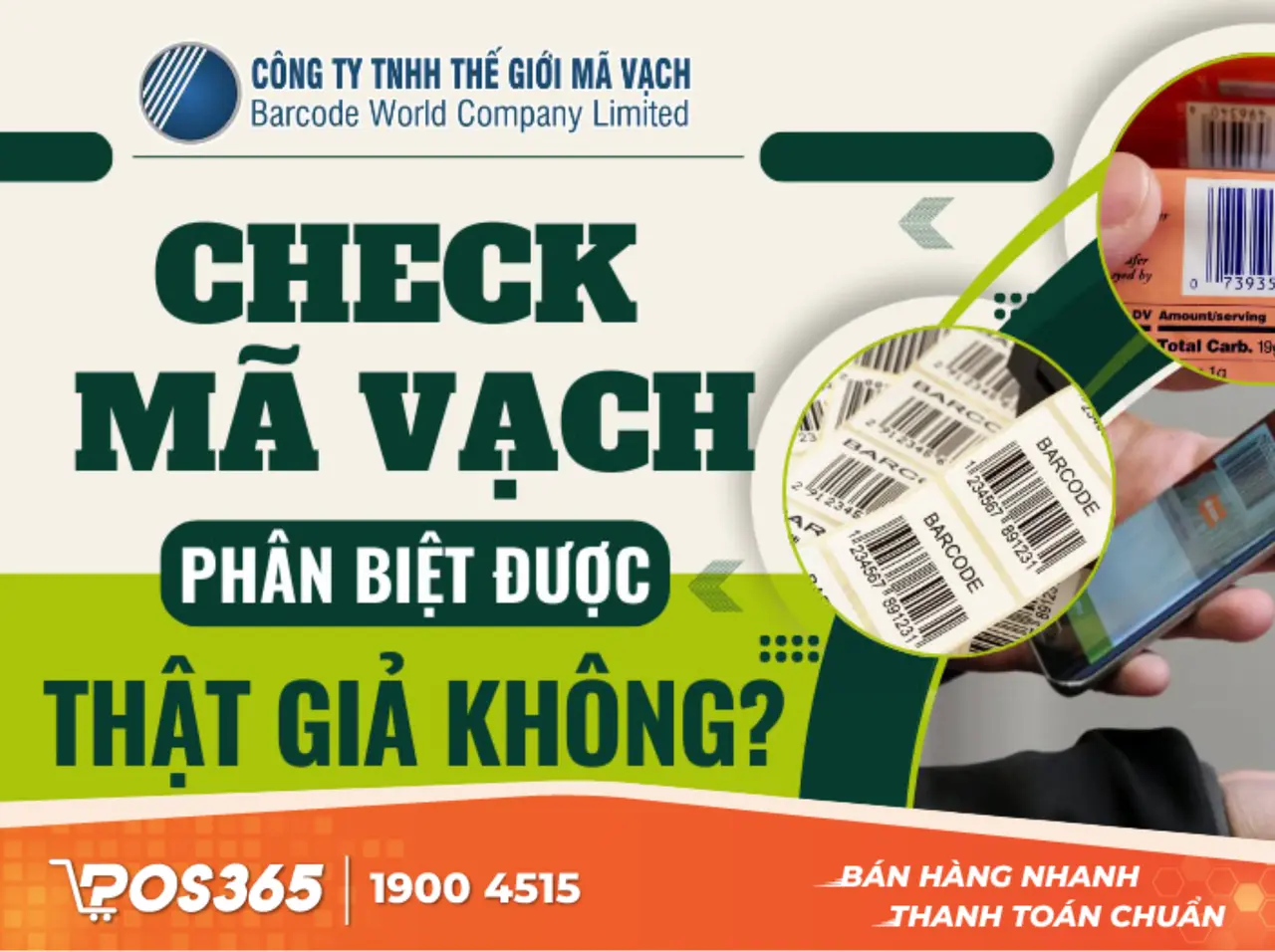Qu&eacute;t m&atilde; vạch c&oacute; ph&acirc;n biệt được h&agrave;ng thật - giả kh&ocirc;ng?