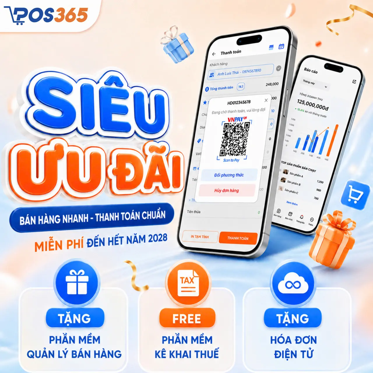 POS365 - Miễn phí trọn bộ giải pháp phần mềm bán hàng và Thuế số 0 đồng