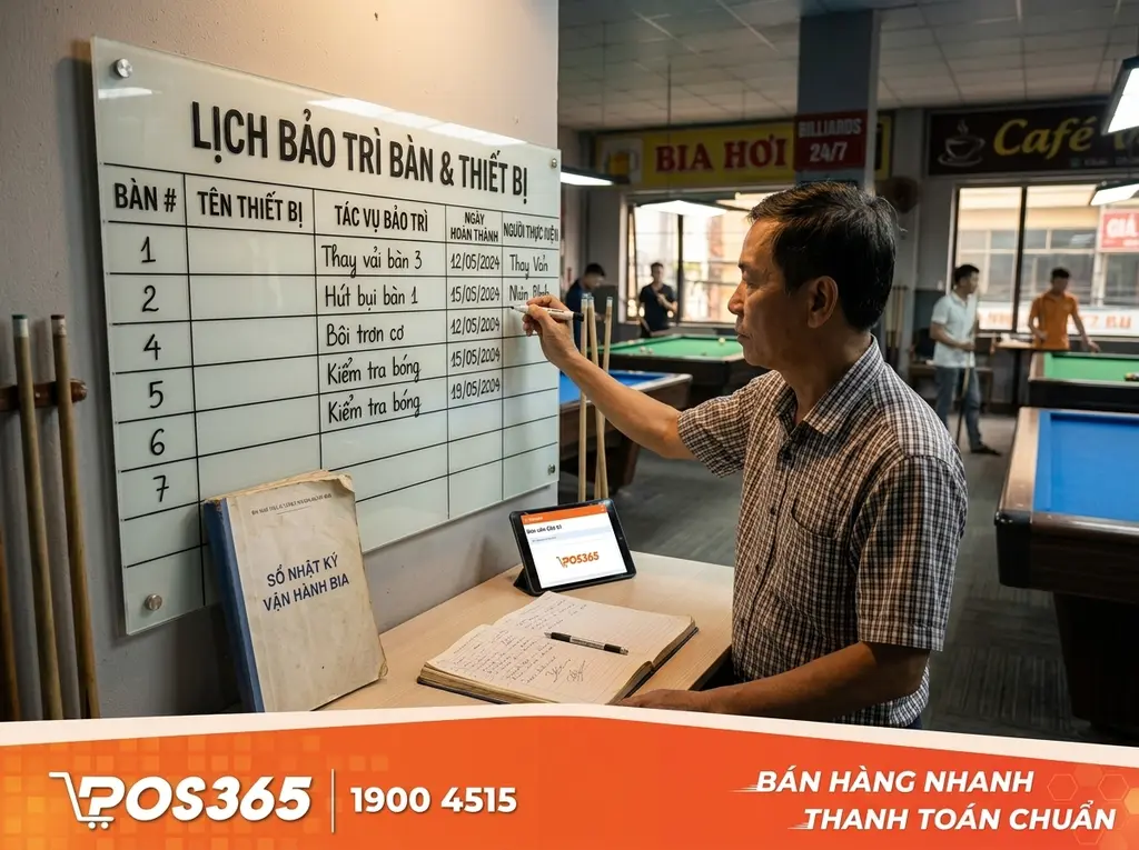 Quản lý lịch bảo trì bằng bảng biểu Mica và sổ nhật ký vận hành