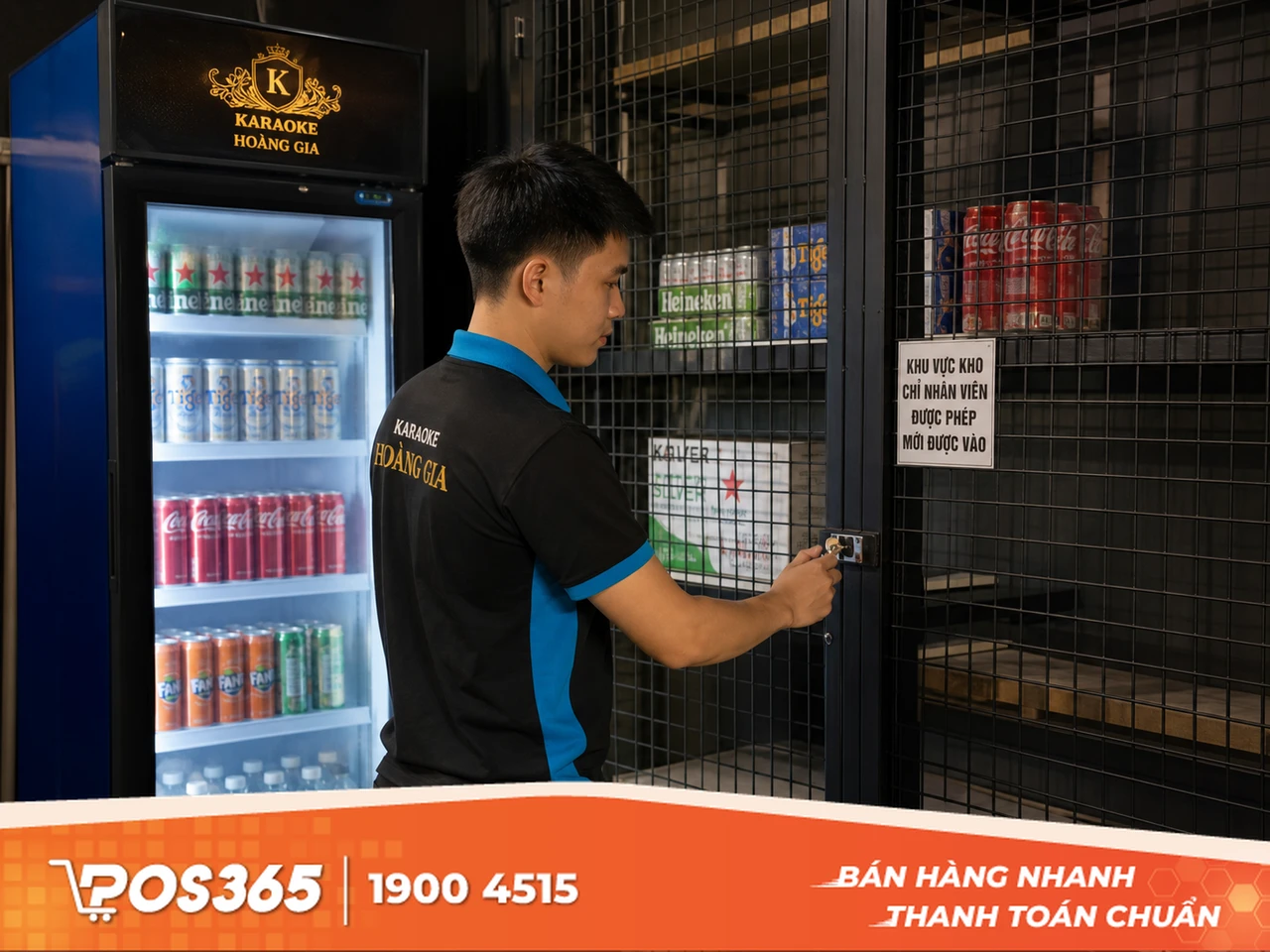 Quản lý nghiêm ngặt tủ mát và khu vực kho hàng F&B