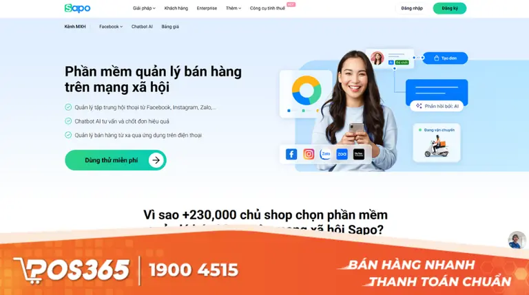 Sapo POS - Giải ph&aacute;p b&aacute;n h&agrave;ng điện nước đa k&ecirc;nh