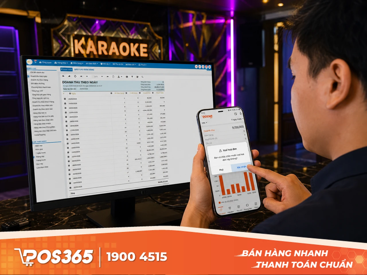 Tài khoản Chủ quán (Owner) - Nắm quyền kiểm soát hệ thống tối cao