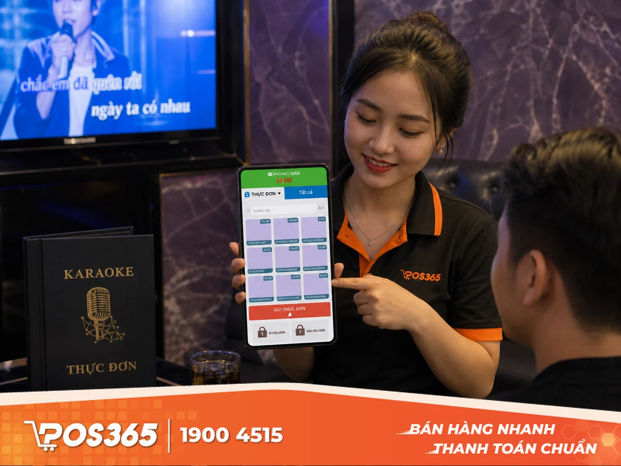 Tài khoản Nhân viên phục vụ phòng (Waiter) - Chỉ order, không can thiệp hóa đơn