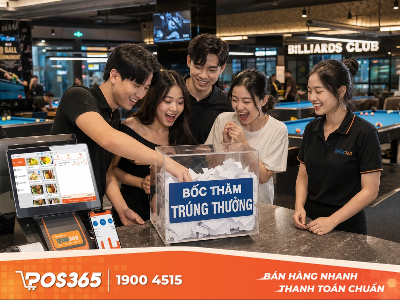 Tại sao mini-game và bốc thăm trúng thưởng thu hút khách cho quán bida?