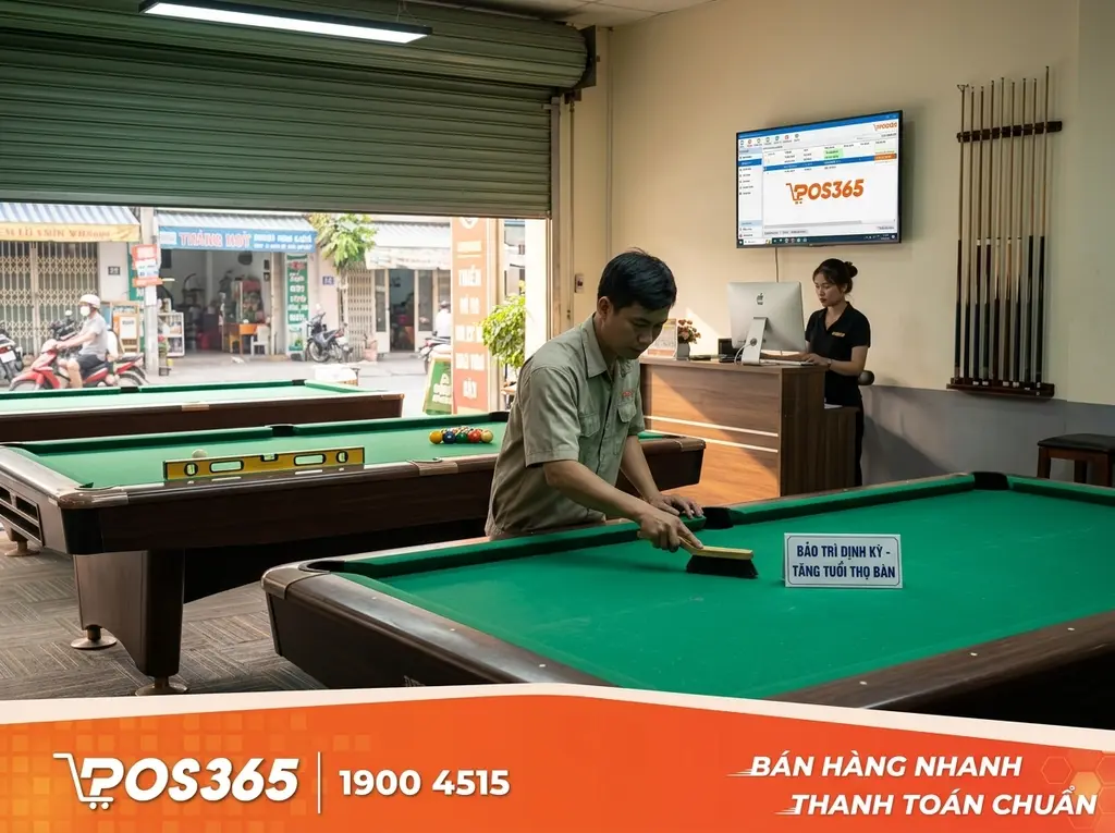 Tần suất bảo dưỡng định kỳ thích hợp cho quán bida