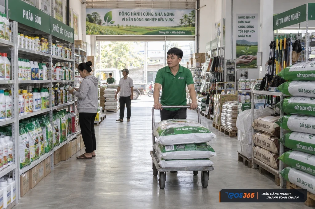 Thiết kế lối đi chính tối thiểu 1.2 mét cho xe đẩy hàng