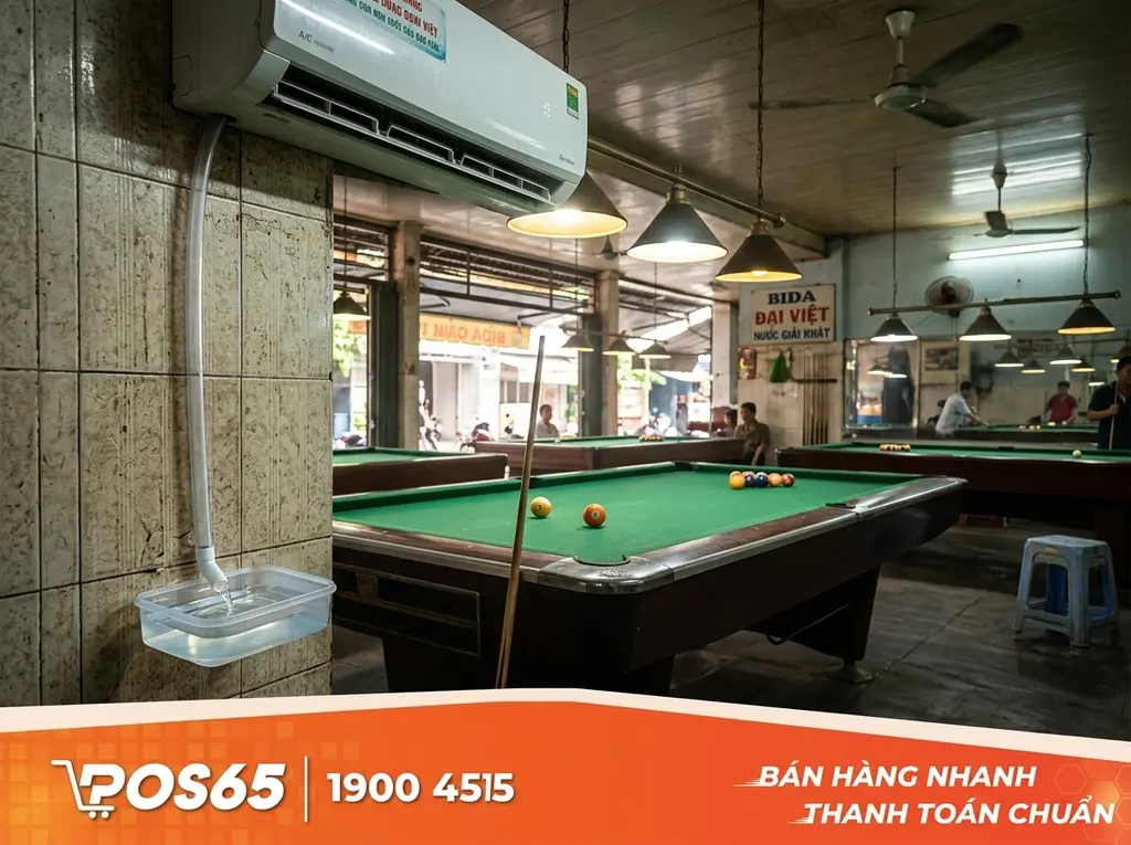 Thông ống thoát nước ngưng và máng chứa nước