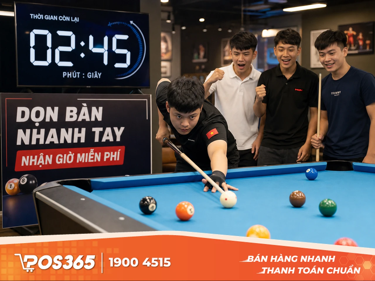 Thử thách cơ thủ: "Dọn bàn nhanh tay - Nhận ngay giờ miễn phí"
