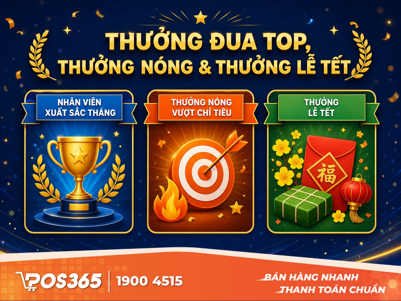 Thưởng Đua Top tháng, Thưởng nóng & Thưởng lễ Tết