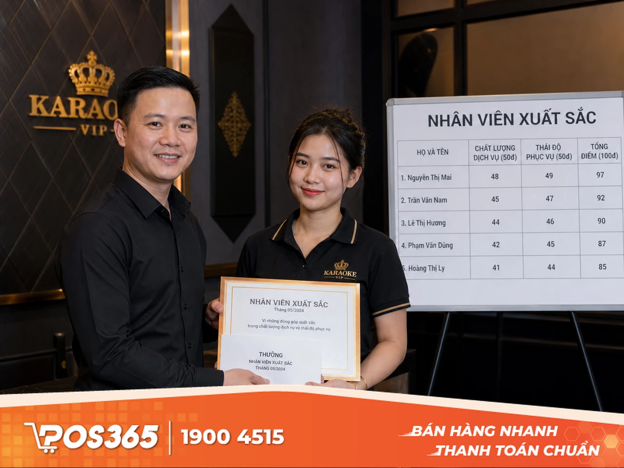Tích lũy điểm phục vụ cuối tháng