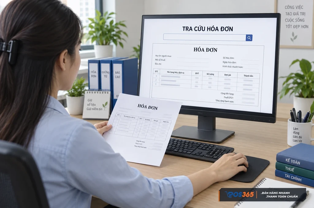 Tra cứu v&agrave; đối chiếu h&oacute;a đơn điện tử