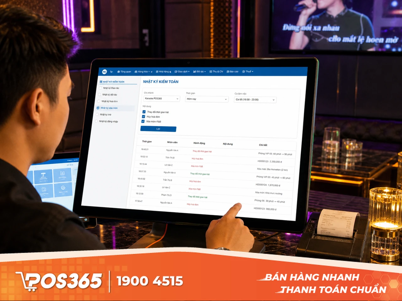 Tra cứu lịch sử thao tác hệ thống (Audit Logs) phát hiện gian lận sau thanh toán