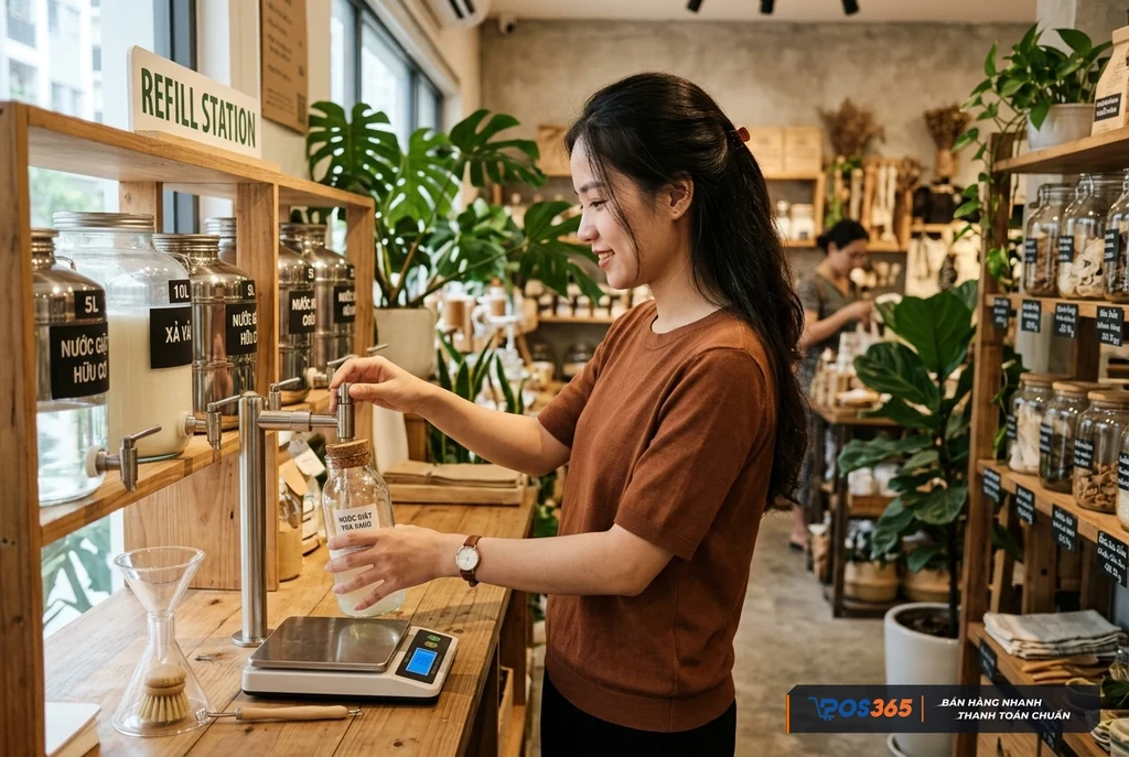 Trạm nạp lại Refill Station nước giặt hữu cơ