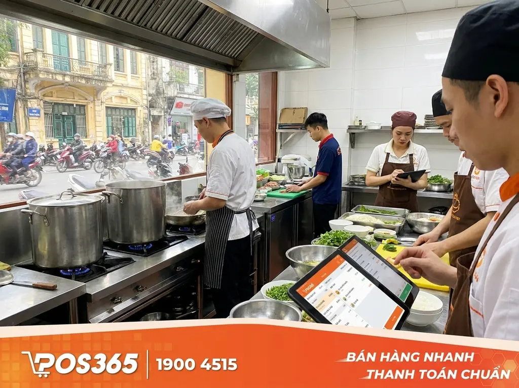 Ứng dụng công nghệ để giải phóng áp lực cho khu vực bếp