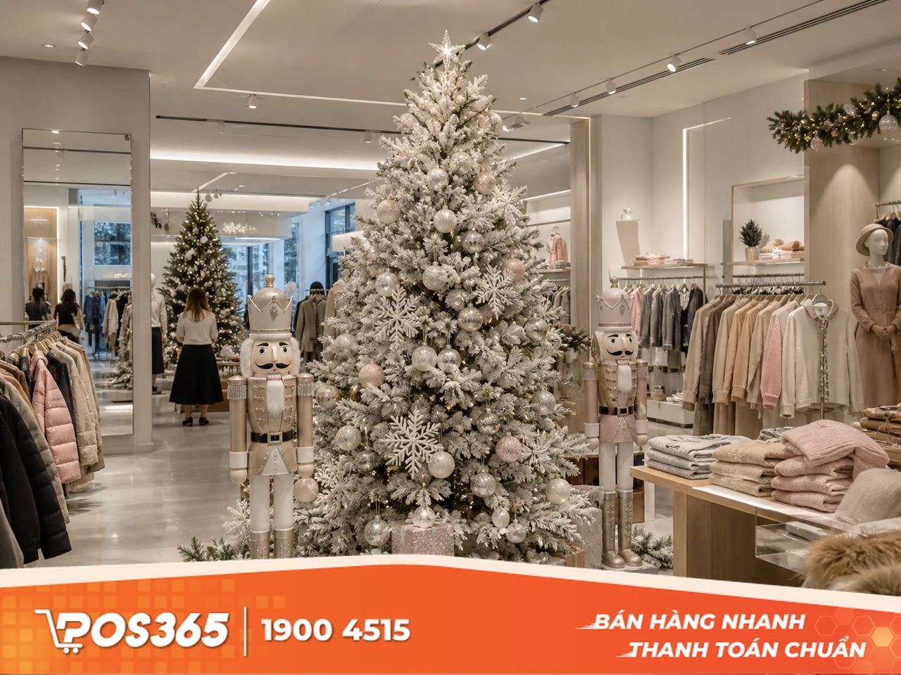 Xu hướng trang trí Noel cửa hàng thịnh hành 2026