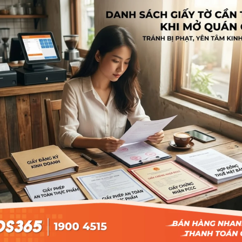 Mở quán cafe cần chuẩn bị những loại giấy tờ pháp lý gì để không bị phạt?