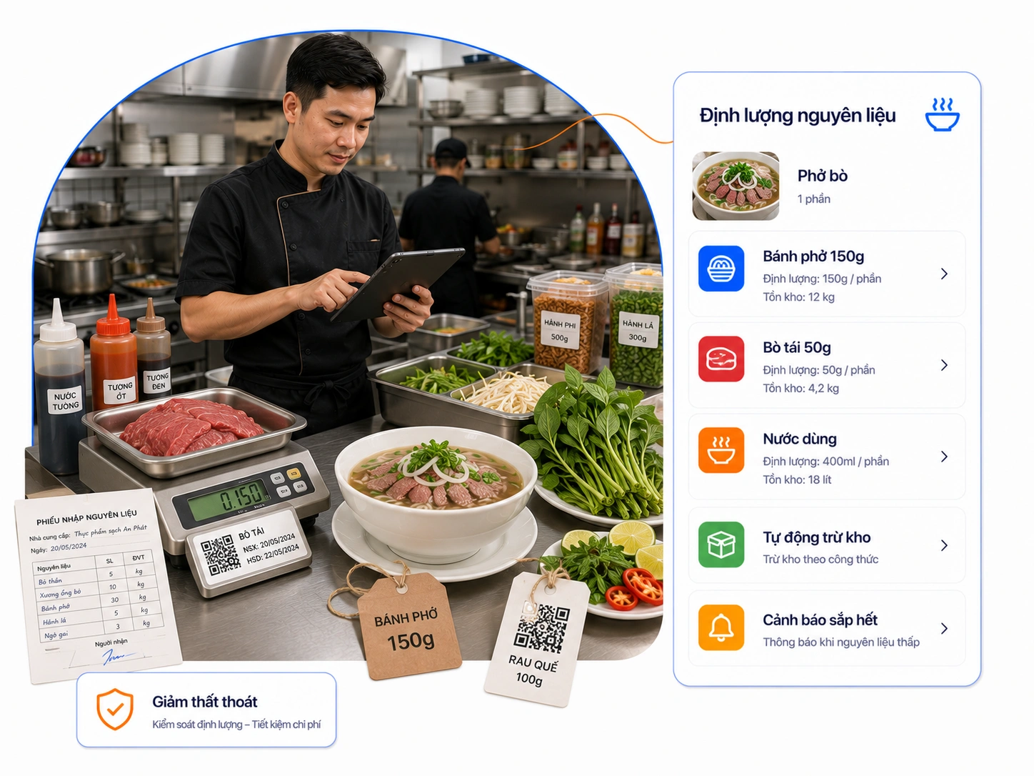 Kiểm soát định lượng nguyên vật liệu