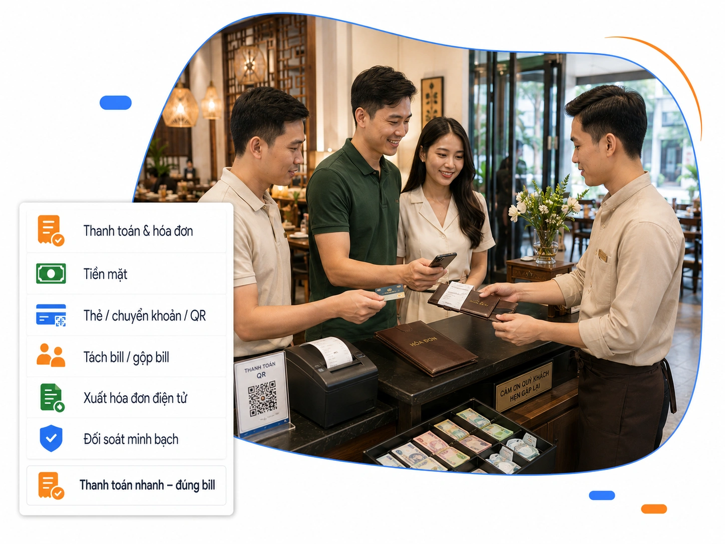 Thanh toán đa phương thức & Xuất hóa đơn điện tử