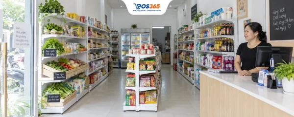 Top 7 mẫu thiết kế cửa hàng tạp hóa nhỏ đẹp, tối ưu diện tích