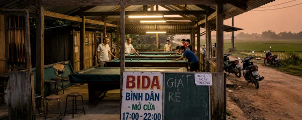 Tiềm năng và rủi ro khi kinh doanh bida bình dân ở nông thôn