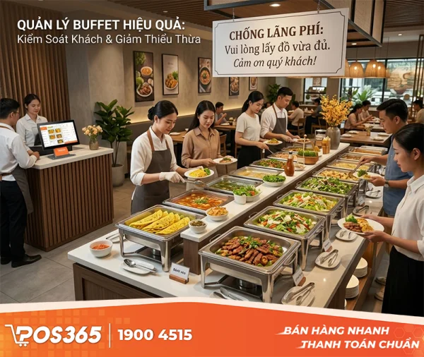 Kinh nghiệm quản lý nhà hàng Buffet: Nắm trọn cách kiểm soát khách và chống lãng phí