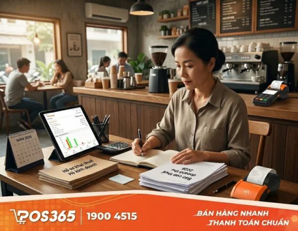 Hướng dẫn tính và kê khai thuế hộ kinh doanh quán cafe (Cập nhật 2026)