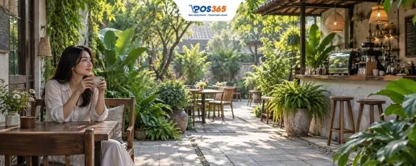 Kinh nghiệm mở quán cafe sân vườn nhỏ chi tiết nhất 2026