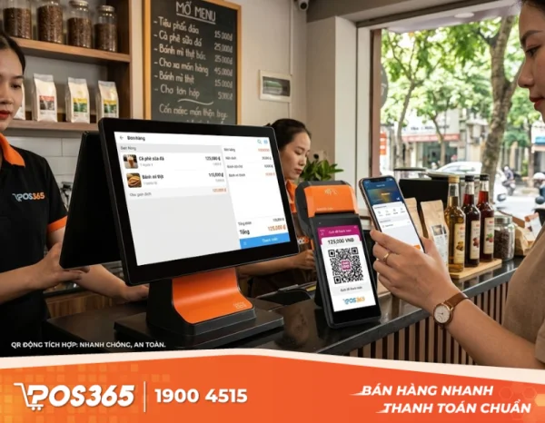 Giải pháp thanh toán QR Code động tích hợp màn hình phụ tiện lợi