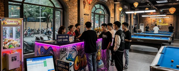 Decor quán bida với khu vực check-in siêu ngầu cho giới trẻ