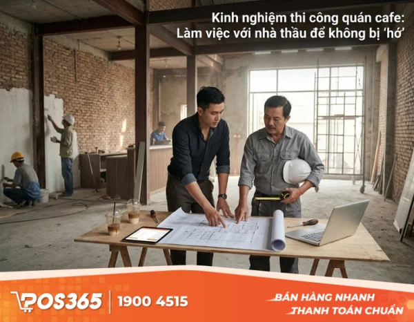 Kinh nghiệm thi công quán cafe: Cách làm việc với nhà thầu để không bị "hớ"