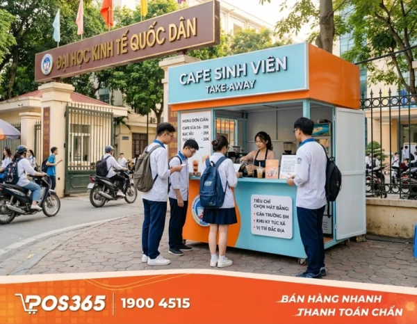 Bộ tiêu chí chọn mặt bằng quán cafe take-away chuyên bán cho sinh viên
