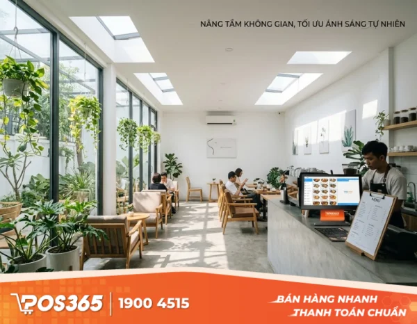 Cách tận dụng tối đa ánh sáng tự nhiên cho không gian quán cafe