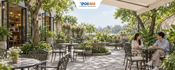 Hướng dẫn cách trang trí quán Cafe ngoài trời đẹp ấn tượng