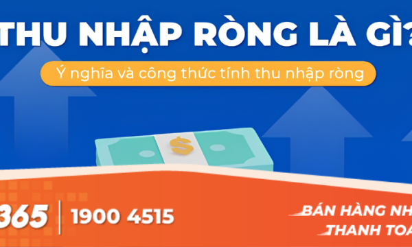 Thu nhập ròng là gì? Công thức tính & Ý nghĩa cho người kinh doanh