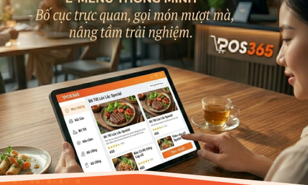 Cách bố trí menu điện tử (E-menu) trên tablet giúp khách gọi món mượt mà