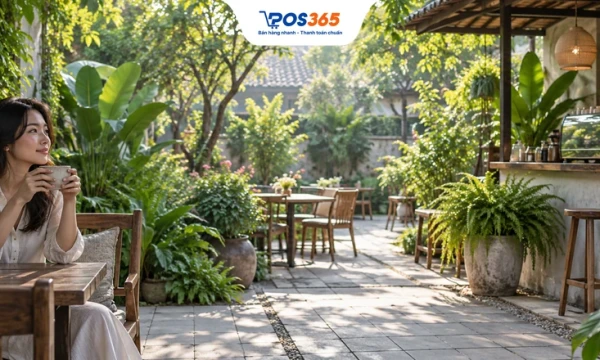Kinh nghiệm mở quán cafe sân vườn nhỏ chi tiết nhất 2026