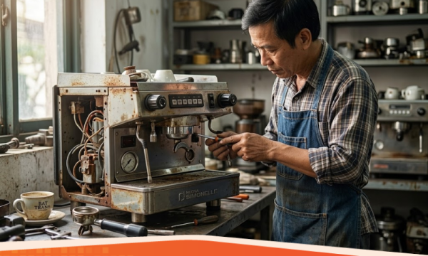 Có nên mua thanh lý máy pha cafe cũ để tiết kiệm? Rủi ro hỏng hóc