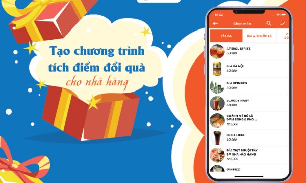 Tạo chương trình tích điểm đổi quà cho nhà hàng